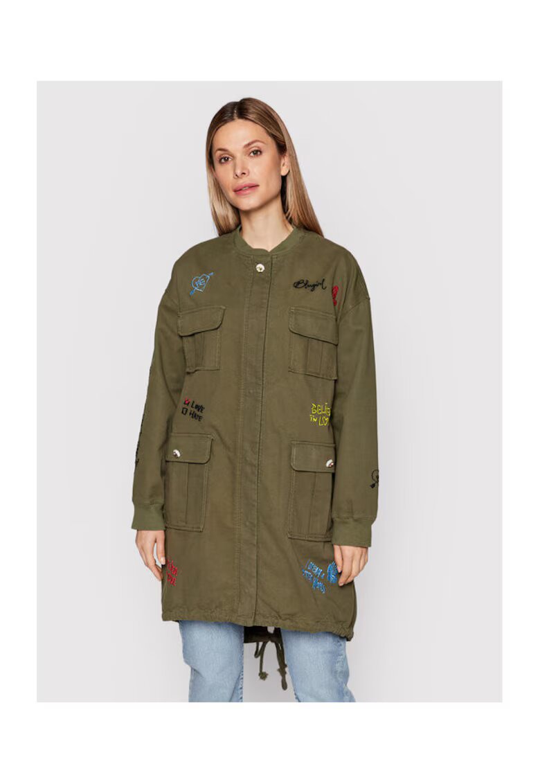 Blugirl Blumarine Jacheta dama RA2047 T3074 80312 - Bumbac - 38 EU - Verde