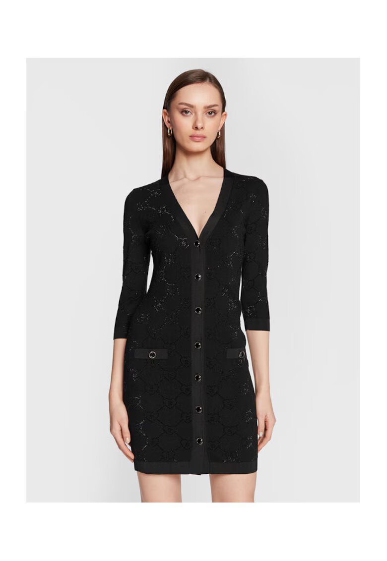 Blugirl Blumarine Rochie Dama - 302511501 - Viscoza - Poliester - Negru - Negru