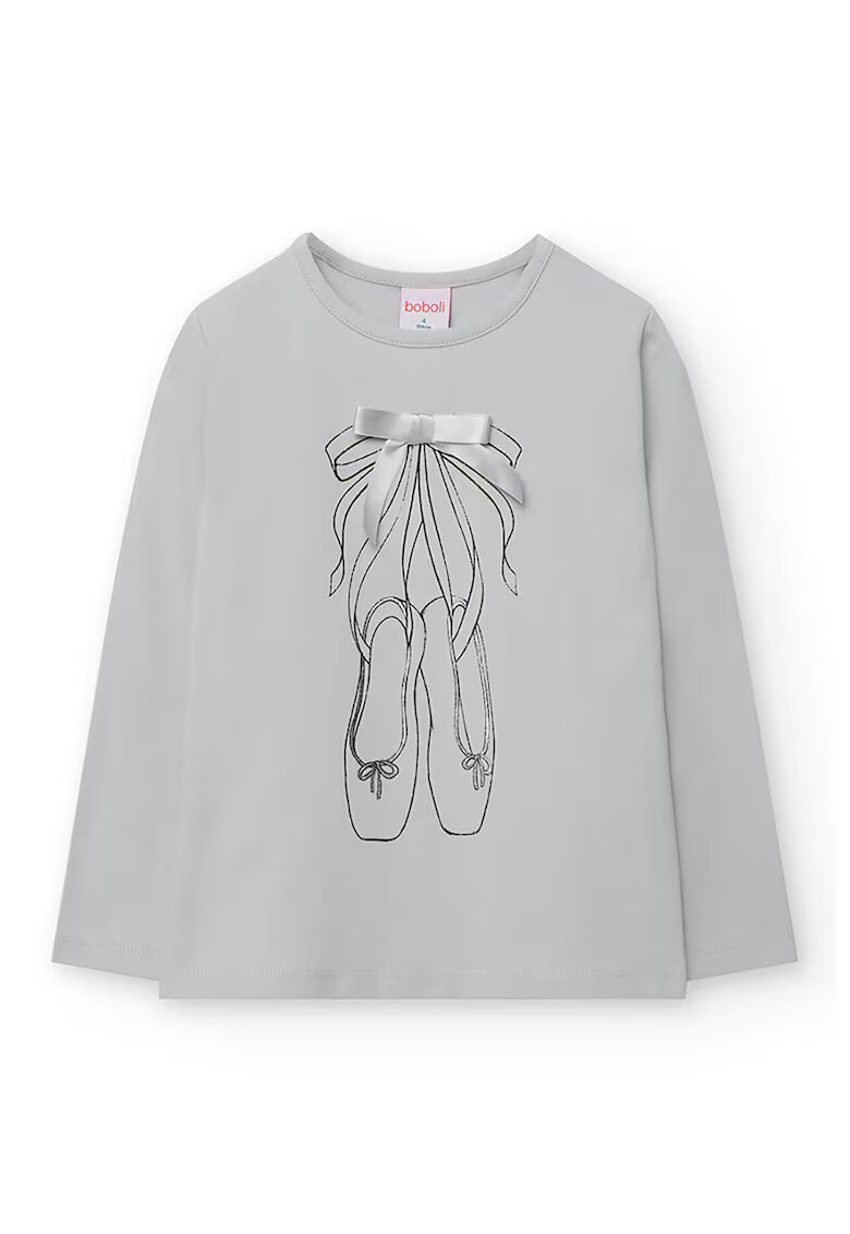 boboli Bluza cu decolteu rotund - Gri