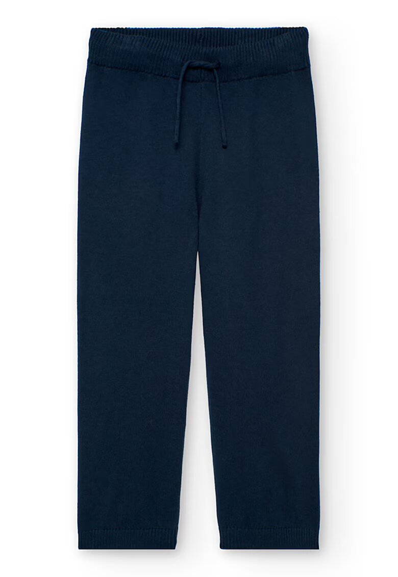 boboli Pantaloni tricotati cu snur - Bleumarin