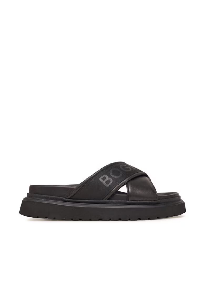 Bogner Slapi barbati 12525221 - Piele naturala - Negru - Negru