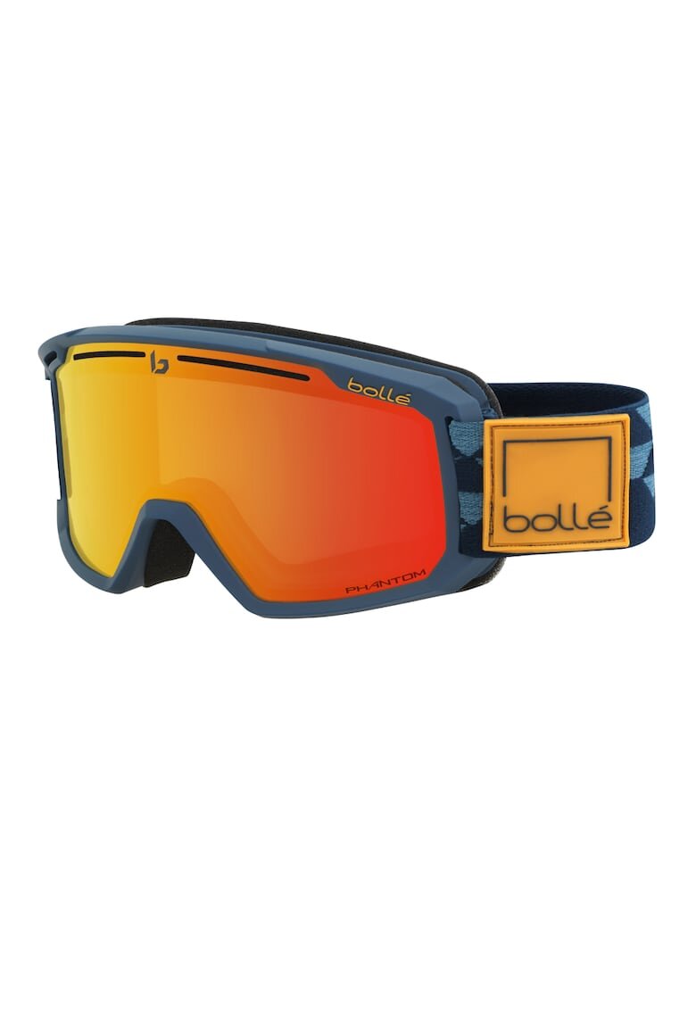Bolle Ochelari schi MADDOX MATTE BLACK BLUE CHECKERBOARD PHANTOM FIRE RED