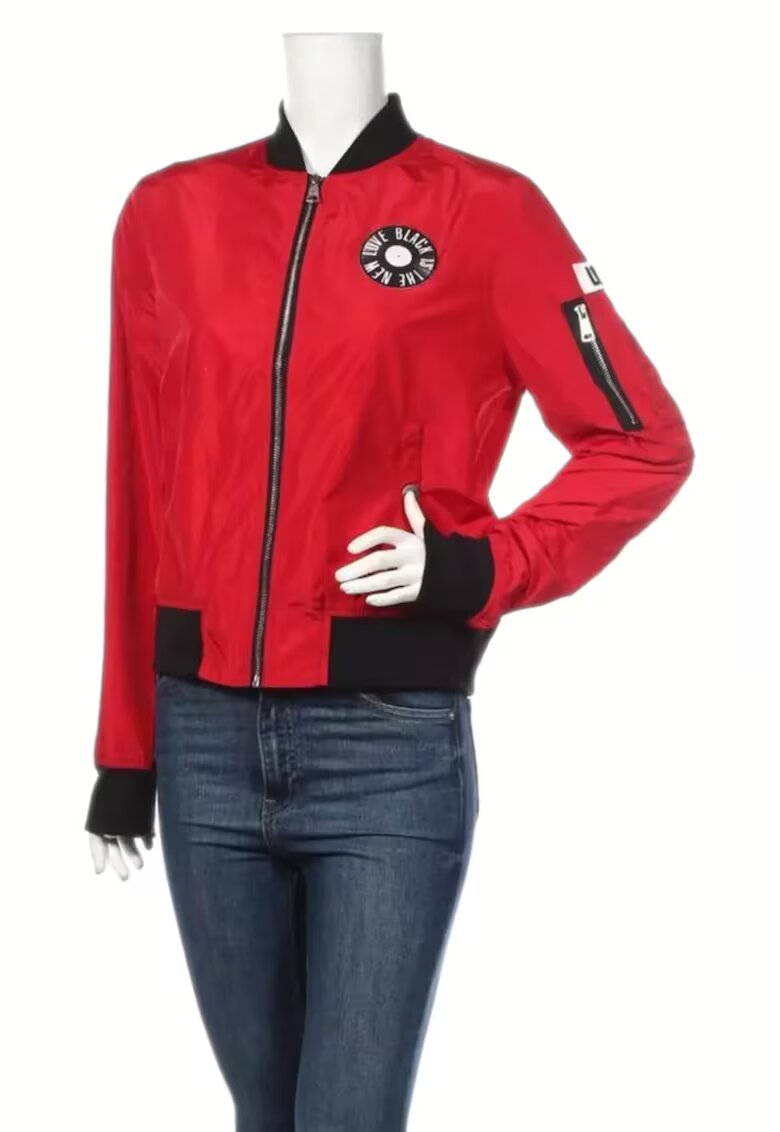 Bombers Jacheta - Poliester - Rosu