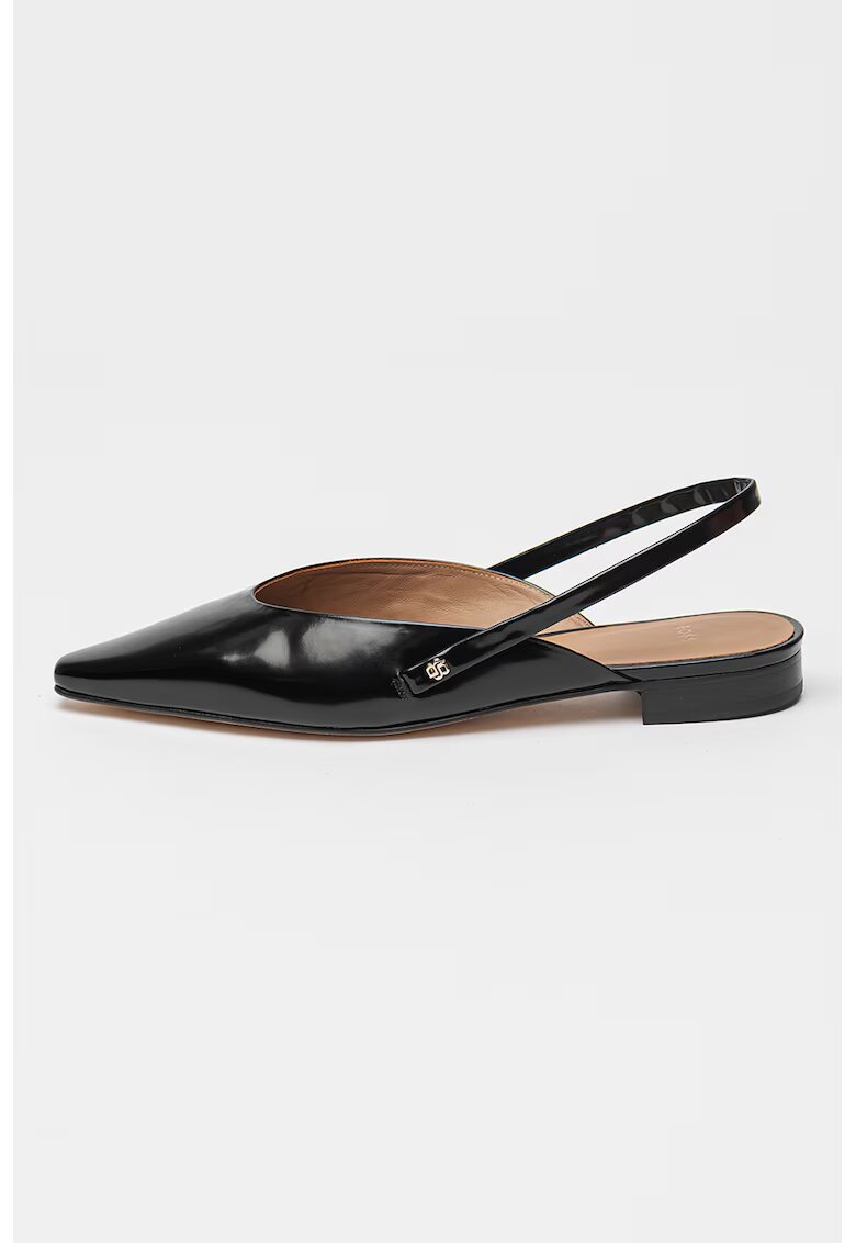 Boss Balerini slingback cu varf ascutit - pentru balet - Negru