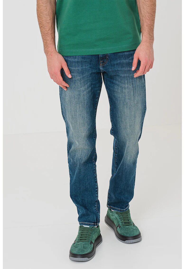 Boss Blugi regular-fit cu talie medie Maine - Albastru inchis