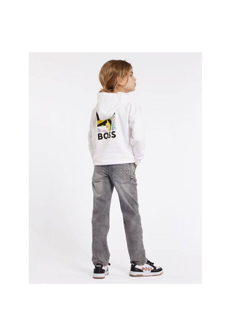 Boss Bluza baieti - 303629144 - Bumbac - Alb - Alb