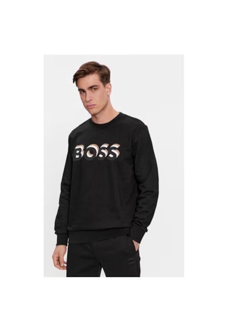 Boss Bluza barbati - 303640439 - Bumbac - Negru - Negru