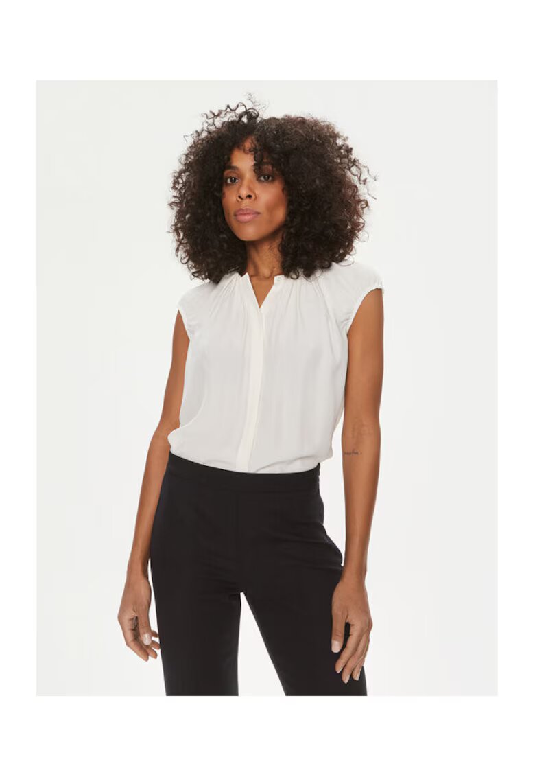 Boss Bluza dama - 304011405 - Acetat/Viscoza - Alb - Alb