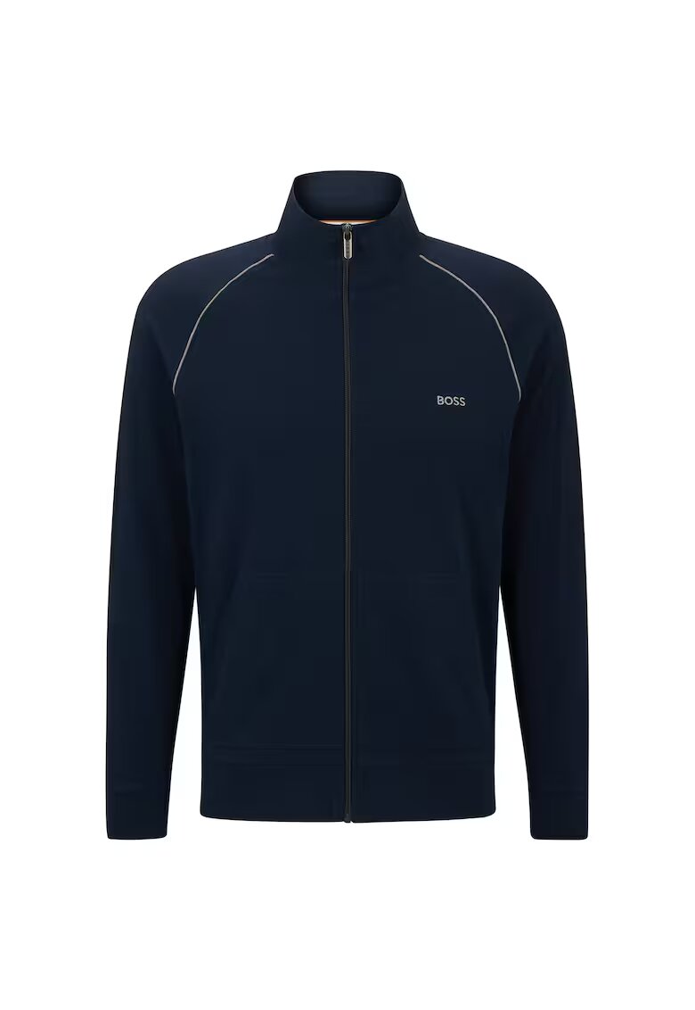 Boss Bluza de trening cu fermoar de casa - Albastru