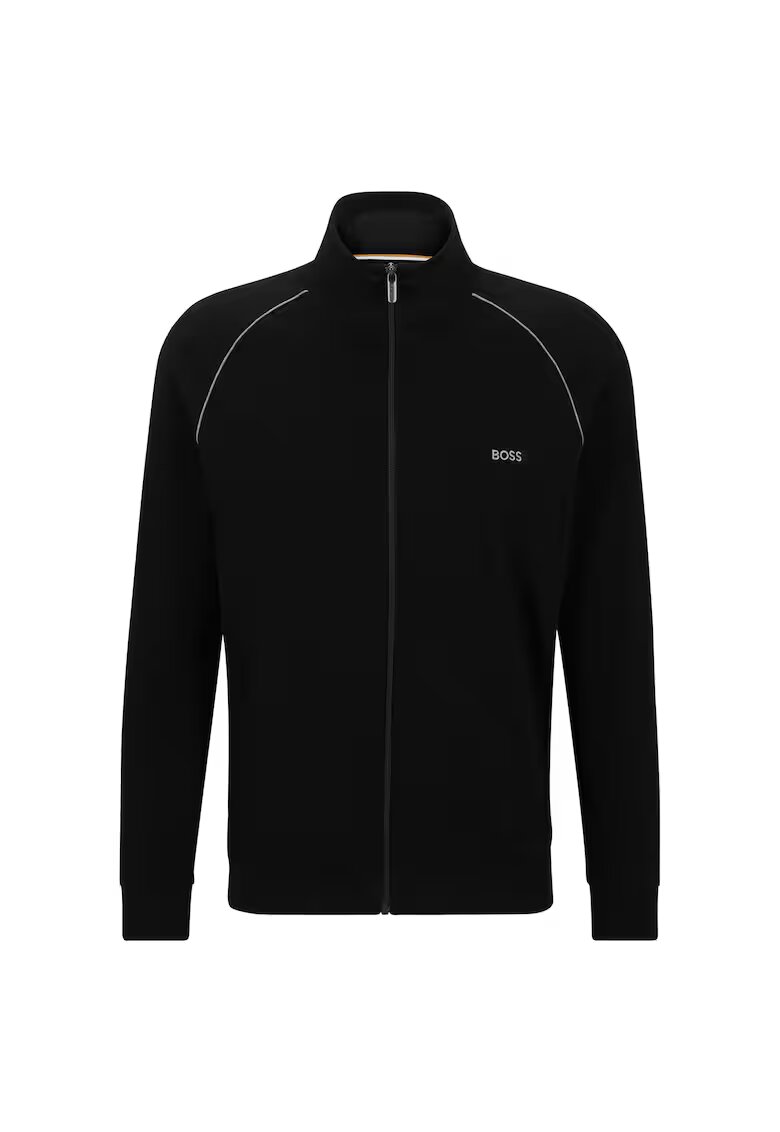 Boss Bluza de trening cu fermoar de casa - Negru