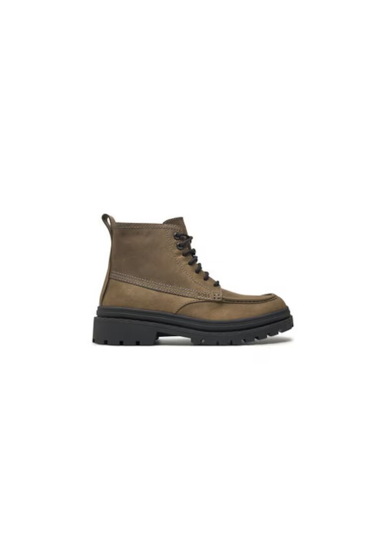 Boss Bocanci de drumetie barbati 50529219 - Piele naturala - Verde