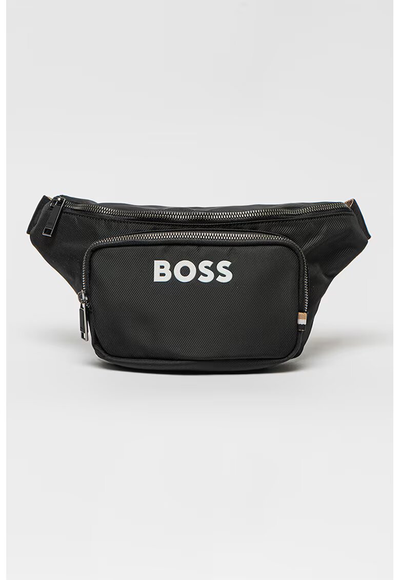 Boss Borseta cu logo in relief Catch - Alb/Negru