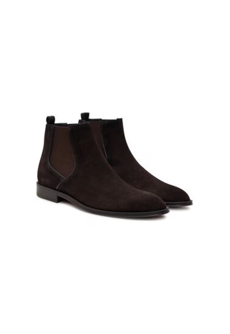Boss Botine cu glezna joasa pentru barbati 50516470 - Piele naturala - Maro - Maro