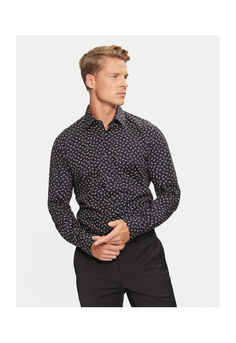 Boss Camasa barbati - 304239977 - Bumbac - Negru - Negru