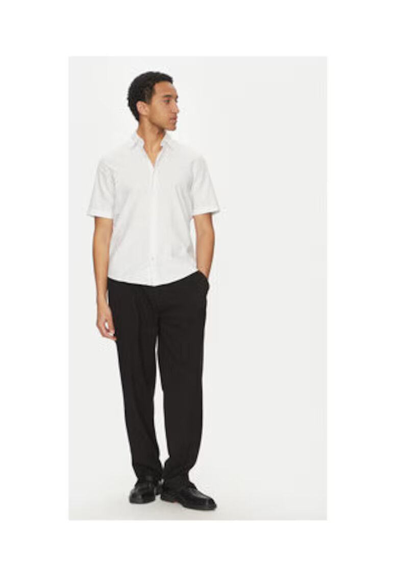 Boss Camasa Barbati - bumbac - alb -