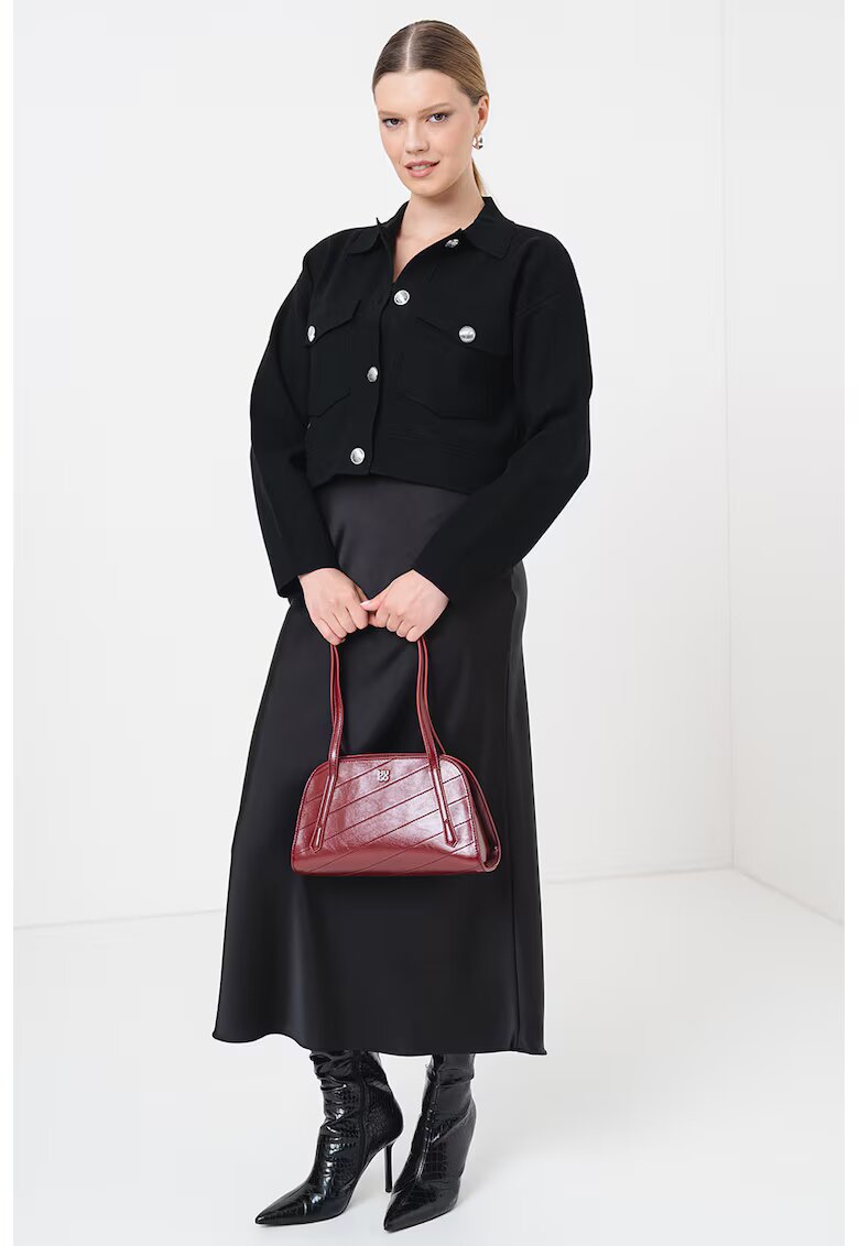 Boss Cardigan cu buzunare Furigo - Negru
