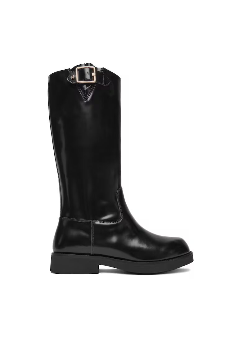 Boss Cizme dama model Eleri - piele naturala - negru