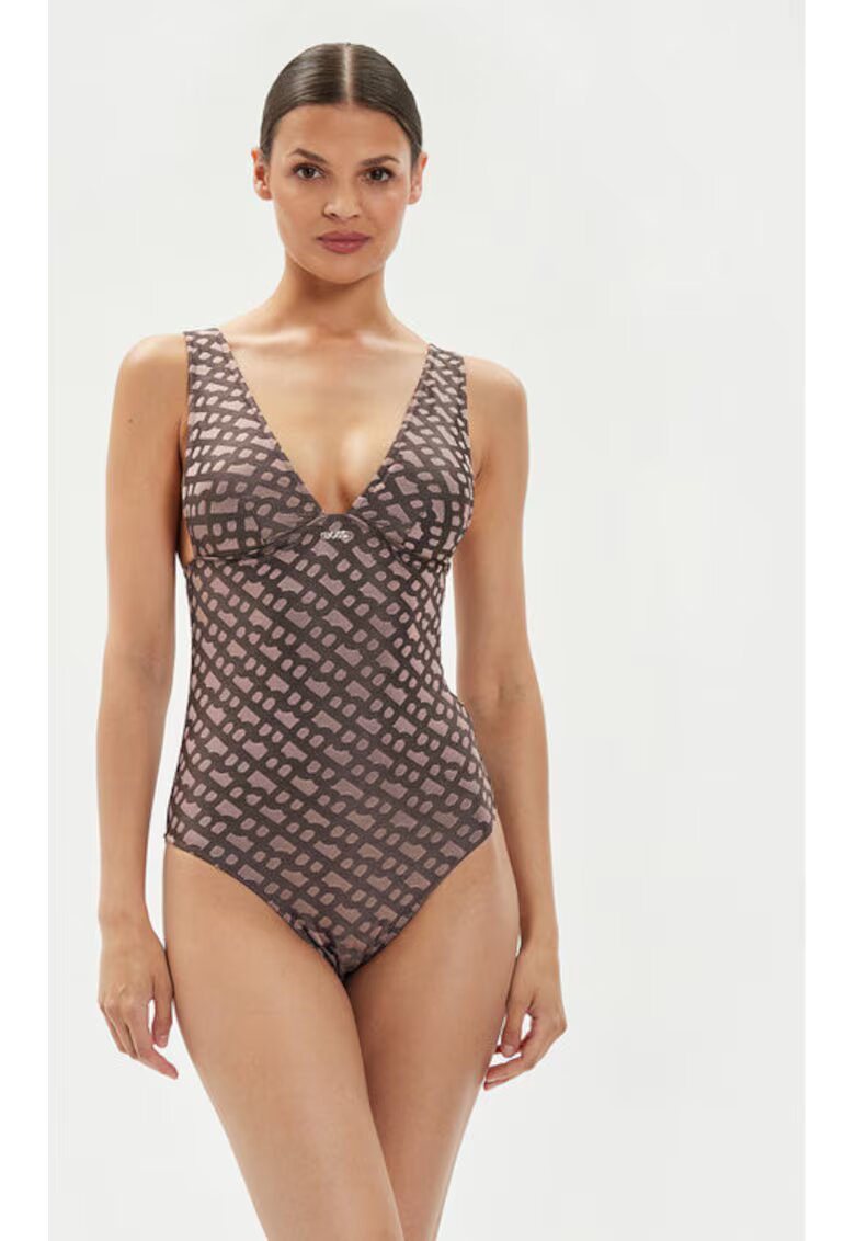Boss Costum de baie dama - 303806392 - Poliester - Maro - Maro