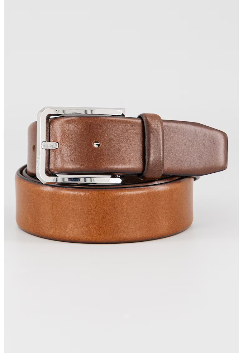 Boss Curea de piele Caleb - Maro scortisoara