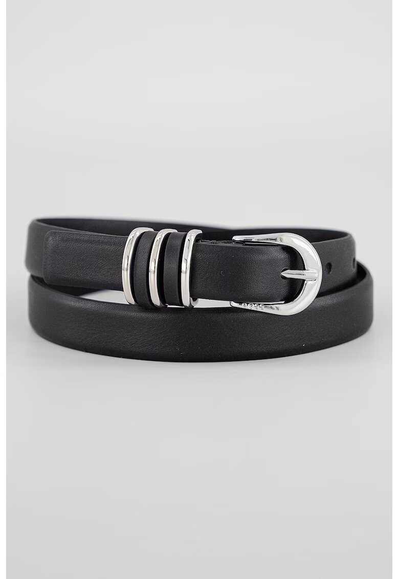 Boss Curea de piele cu catarama - Negru