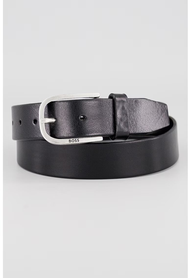 Boss Curea din piele cu catarama metalica - Negru