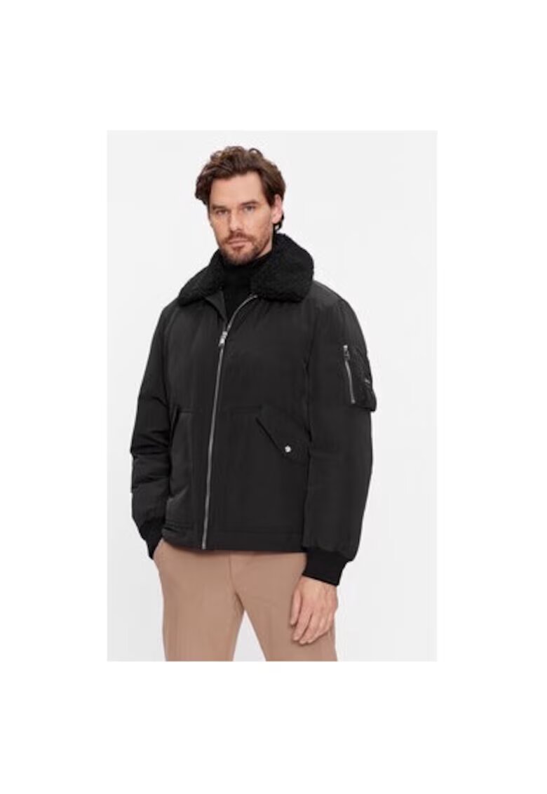 Boss Geaca barbati - 302939381 - Poliester reciclat - Negru - Negru