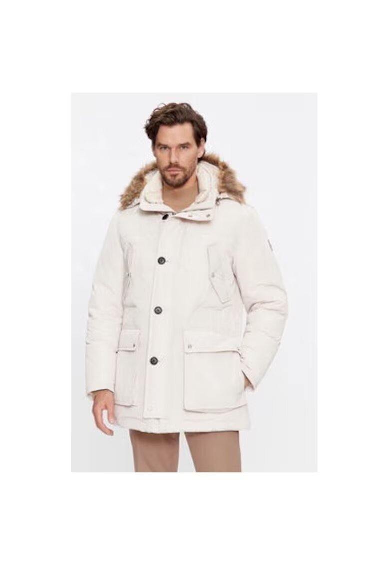 Boss Geaca barbati - 302939435 - Poliester reciclat - 54 EU - Bej