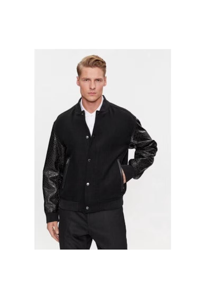 Boss Geaca barbati - 303387976 - Lana/Poliamida - Negru - Negru