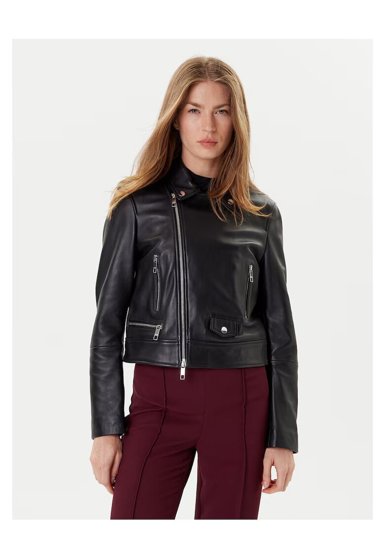 Boss Geaca de piele - neagra - piele naturala