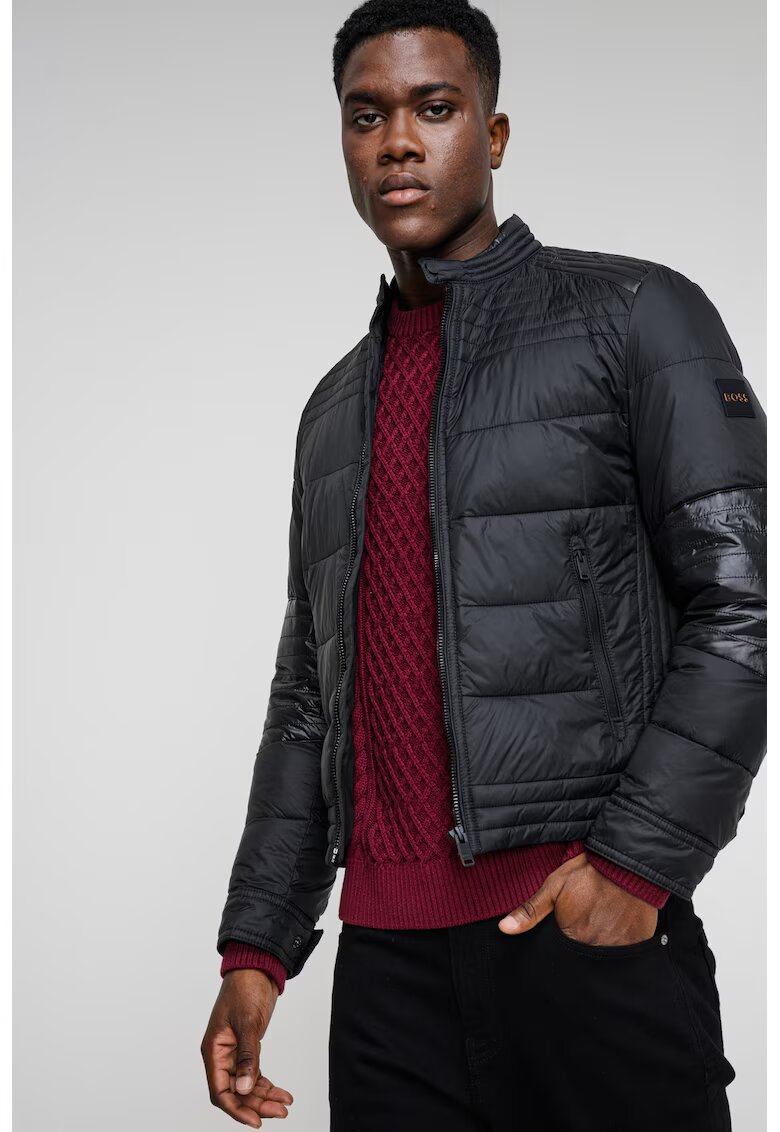 Boss Geaca scurta cu buzunare cu fermoar - Negru