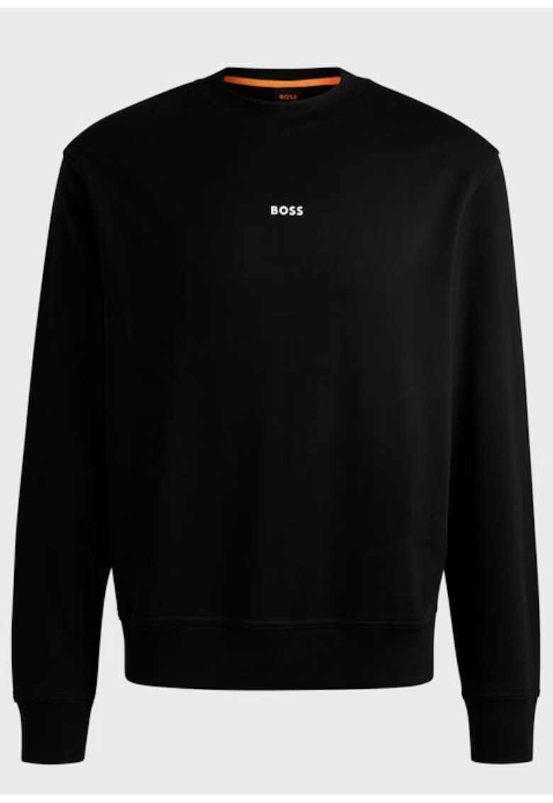 Boss Hanorac din bumbac cu logo discret -