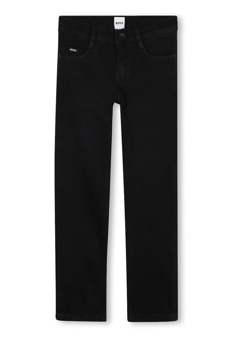 BOSS Kidswear Blugi cu talie medie - Negru