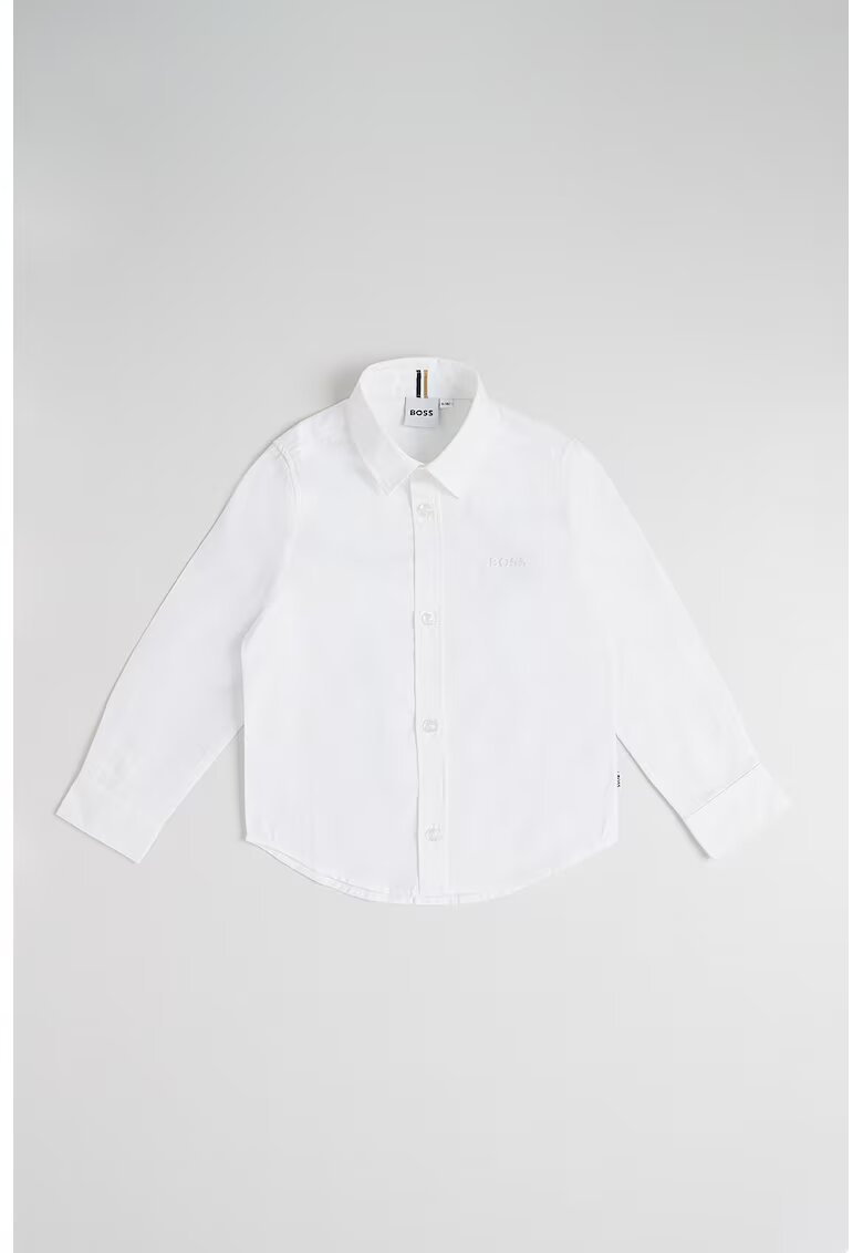 BOSS Kidswear Camasa cu maneci lungi - Alb