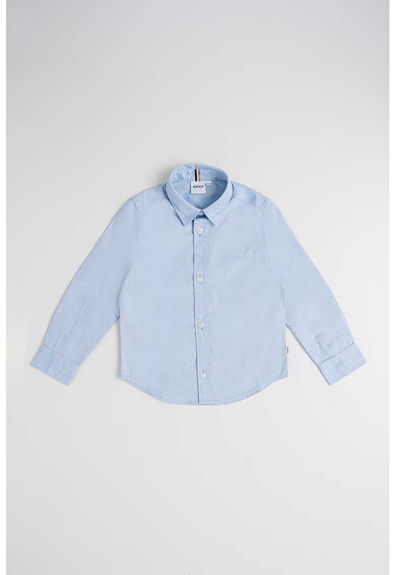 BOSS Kidswear Camasa cu maneci lungi - Albastru deschis