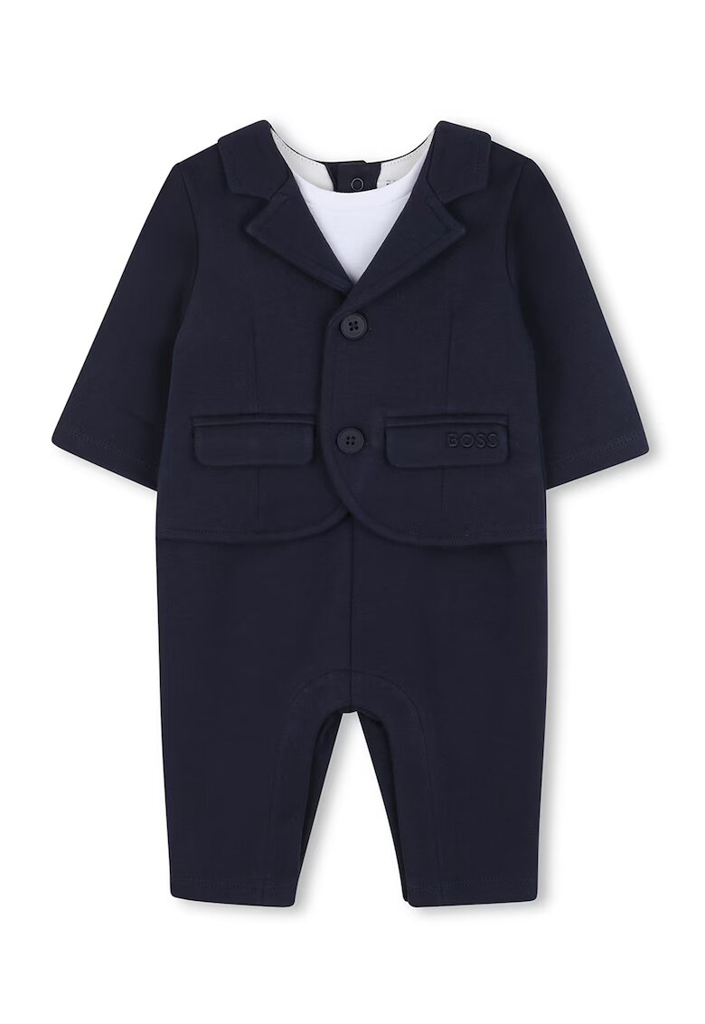 BOSS Kidswear Salopeta cu model 2 in 1 - Albastru ultramarin