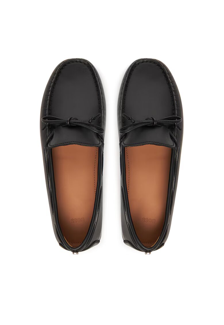 Boss Mocasini dama model Roxanne - piele naturala - negru