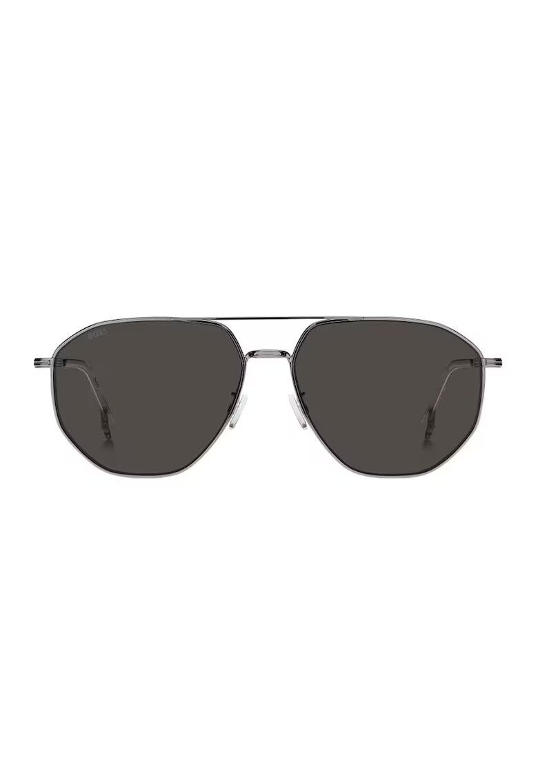 Boss Ochelari de soare aviator cu lentile uni - Argintiu