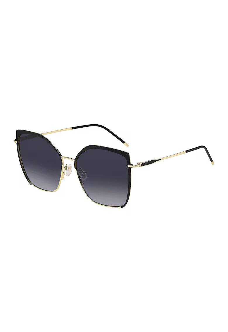 Boss Ochelari de soare butterfly cu lentile oglinda - Auriu/Negru