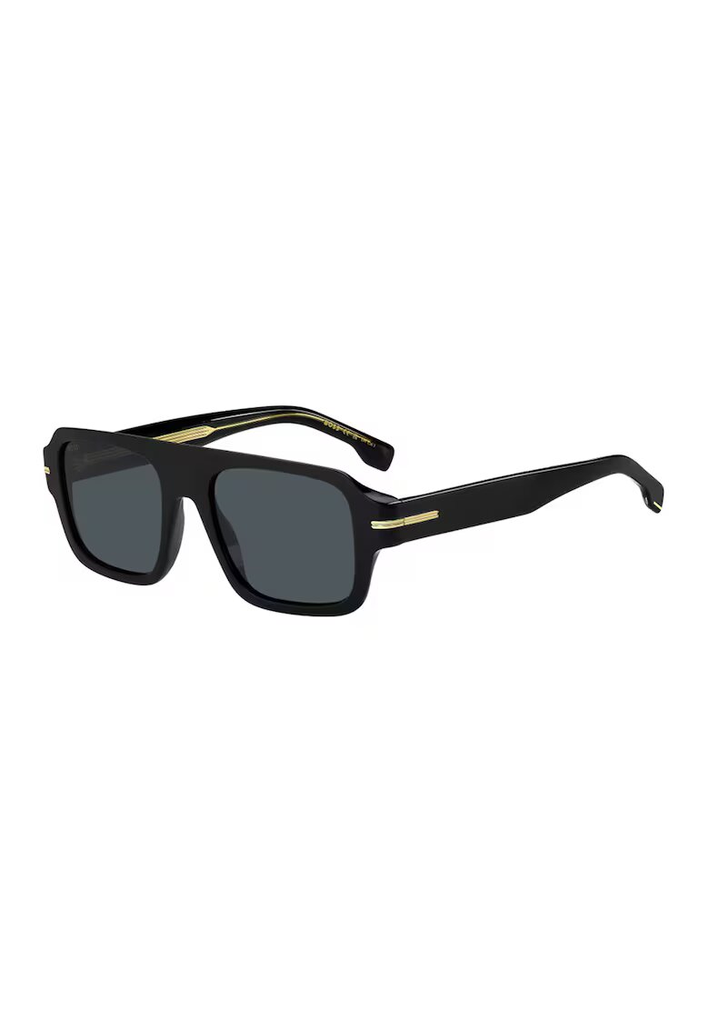 Boss Ochelari de soare patrati - Auriu/Negru