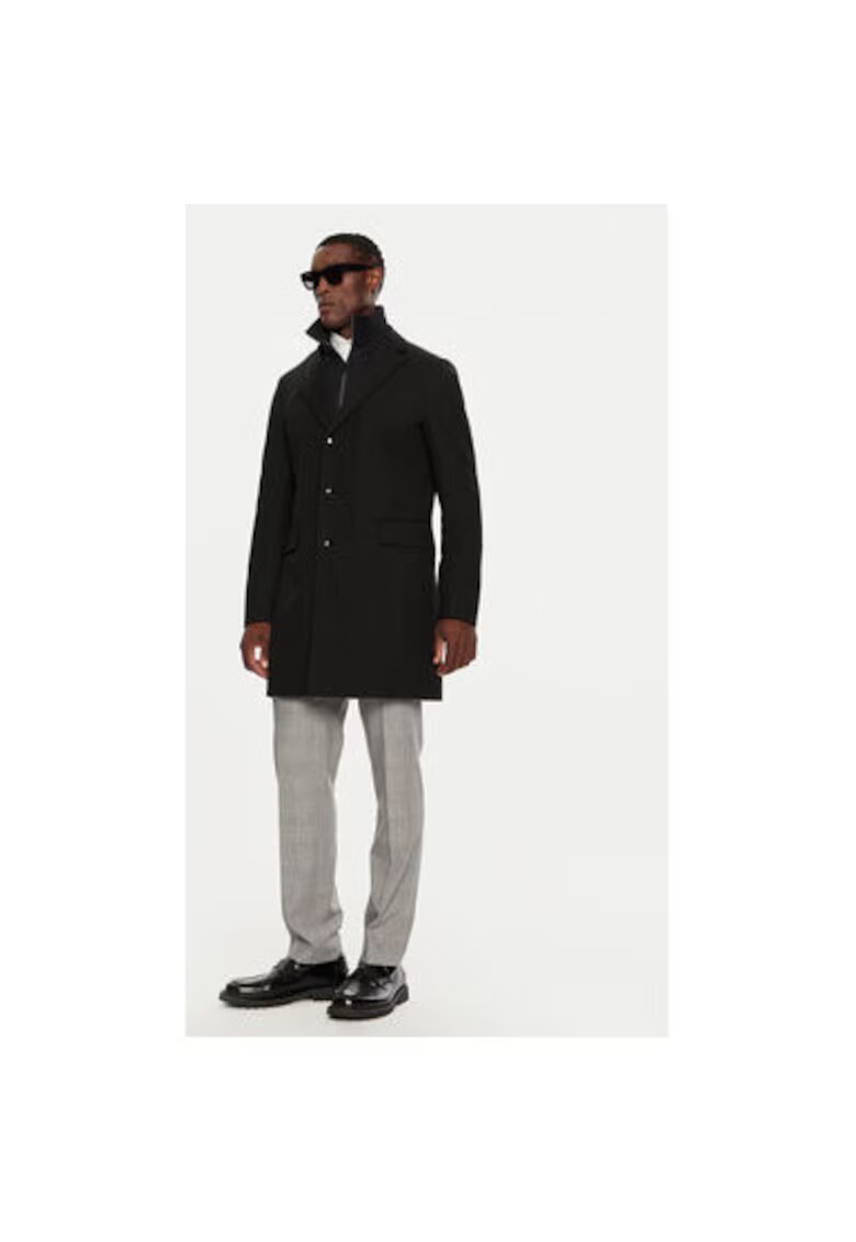 Boss Palton barbati - 304237560 - Lana/Poliester - Negru - Negru
