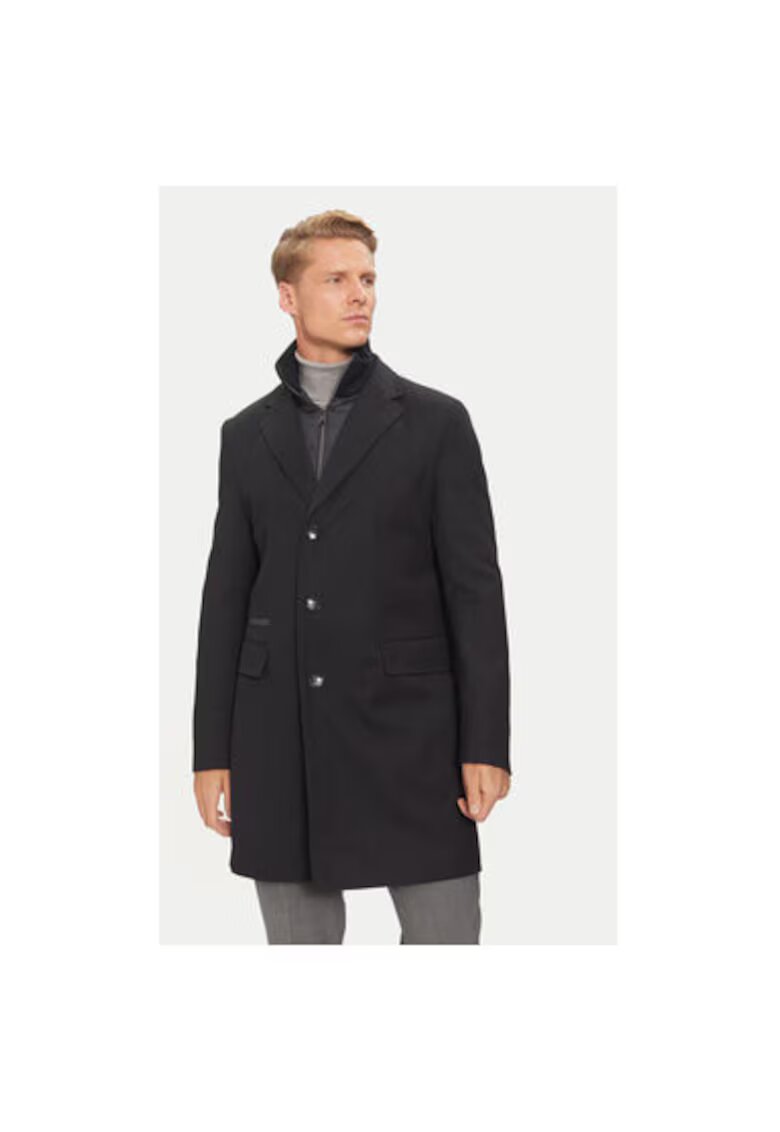 Boss Palton barbati - 304237584 - Lana/Poliester - Albastru - Albastru