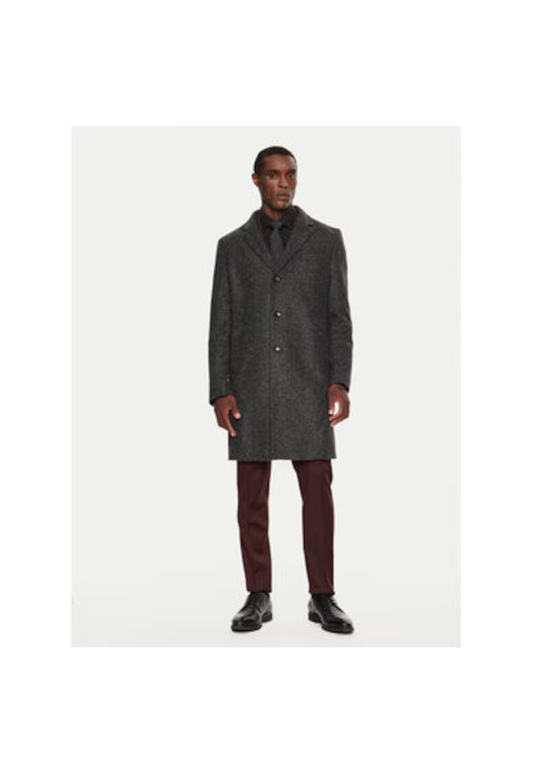 Boss Palton barbati - 304240652 - Poliester/Poliacril/Lana - Negru - Negru