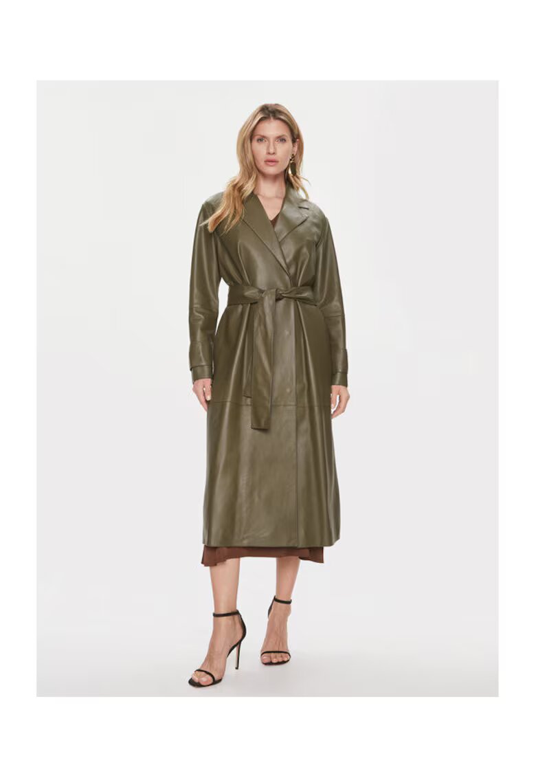 Boss Palton dama - 303659806 - Piele naturala - 42 EU - Maro