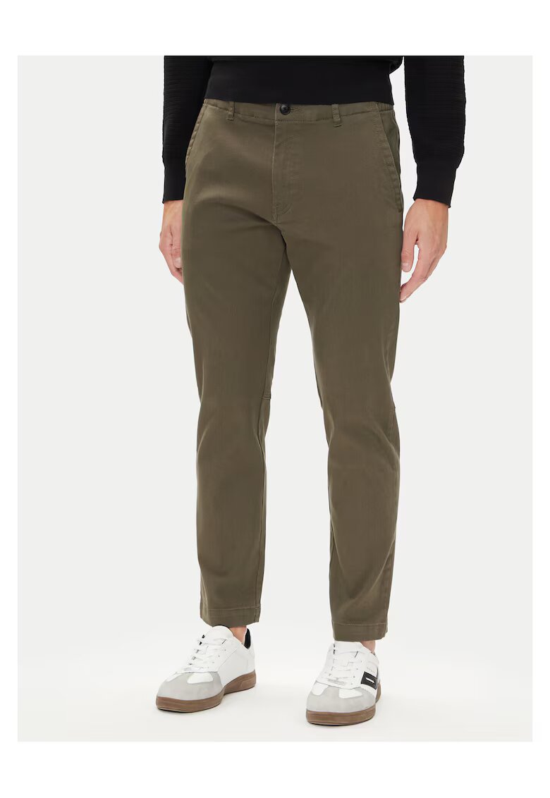 Boss Pantaloni barbati chino - culoare verde