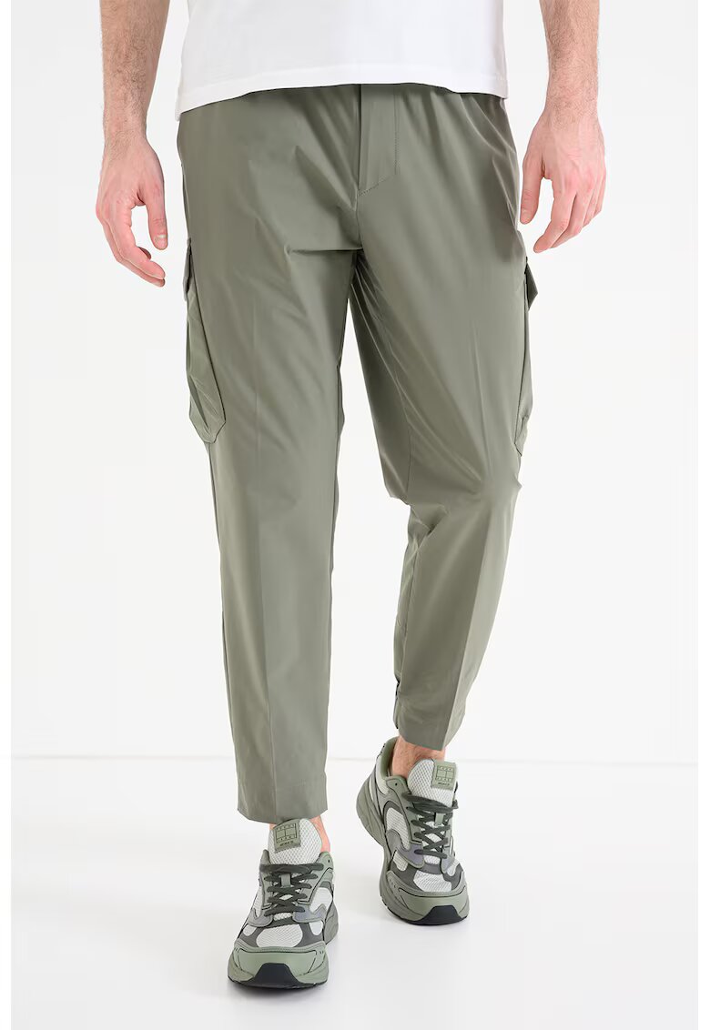Boss Pantaloni cargo din material usor Urbanex - Verde feriga