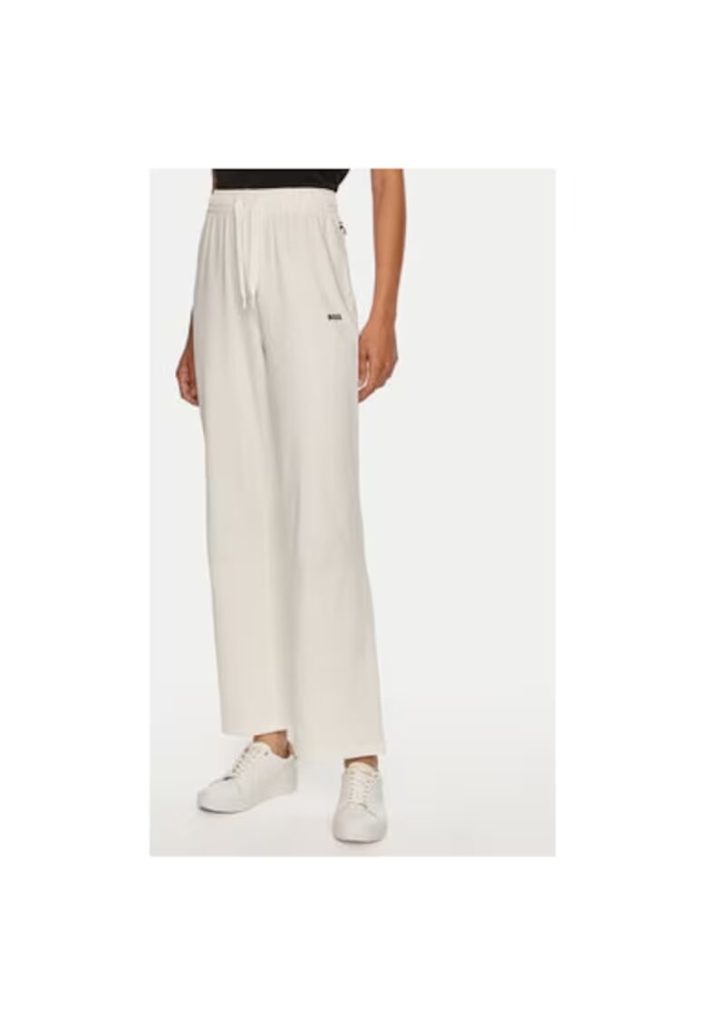 Boss Pantaloni dama - 304323898 - Bumbac - Bej - Bej