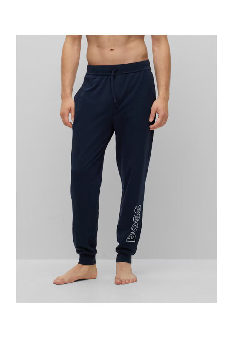 Boss Pantaloni de pijama barbati - 302480265 - Bumbac - S INTL - Albastru
