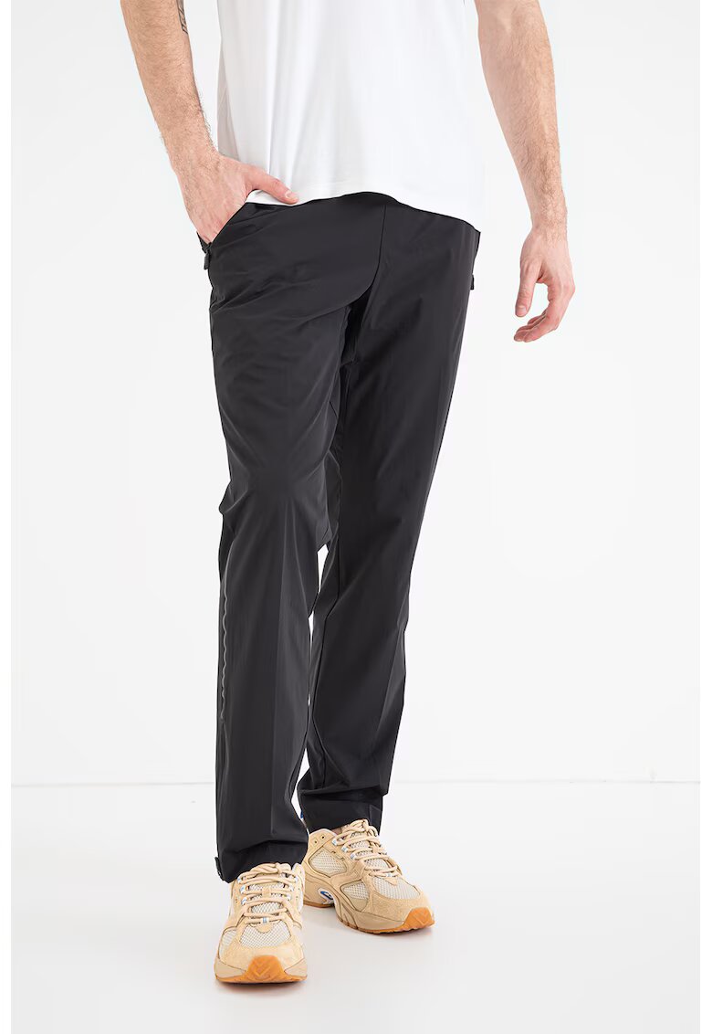Boss Pantaloni de trening cu croiala regular-fit si slituri laterale cu fermoar Active Move - Negru