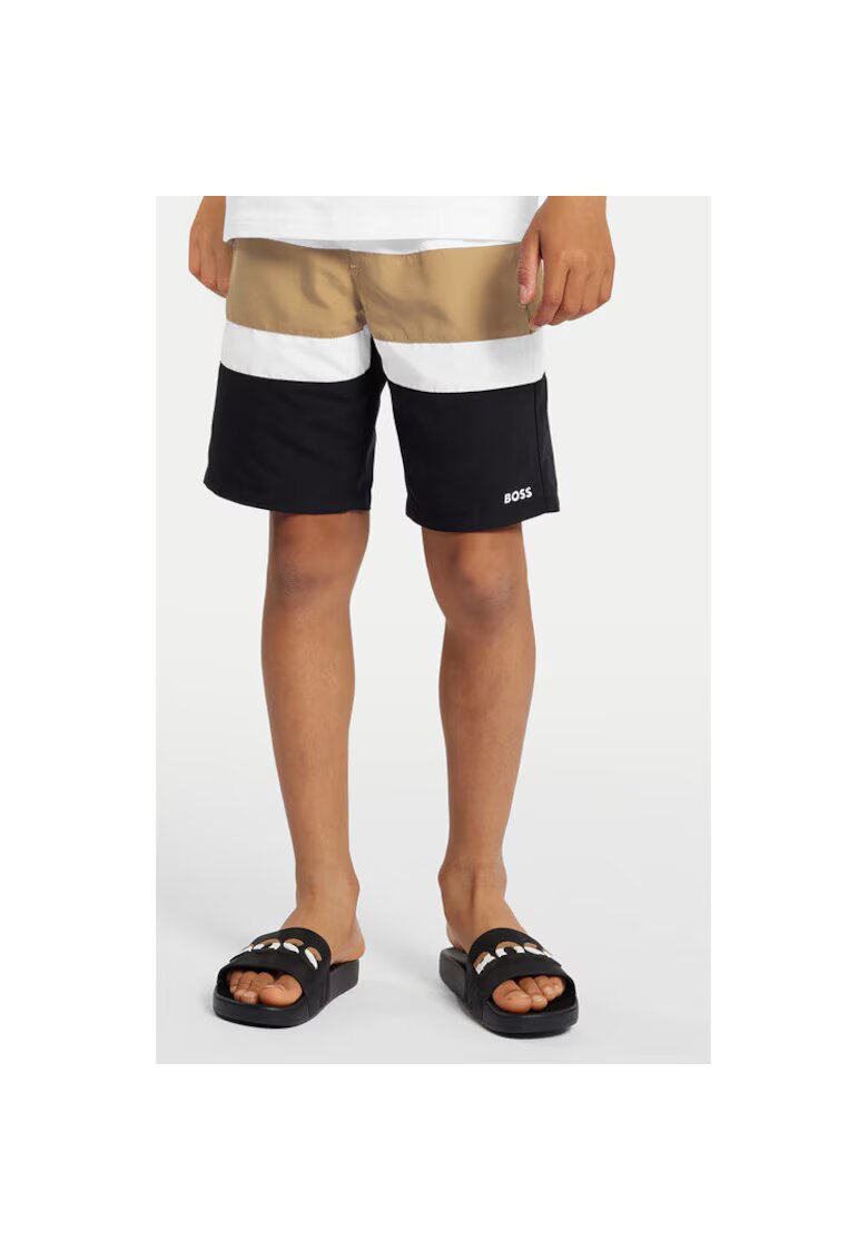 Boss Pantaloni inot baieti - Poliester -Negru