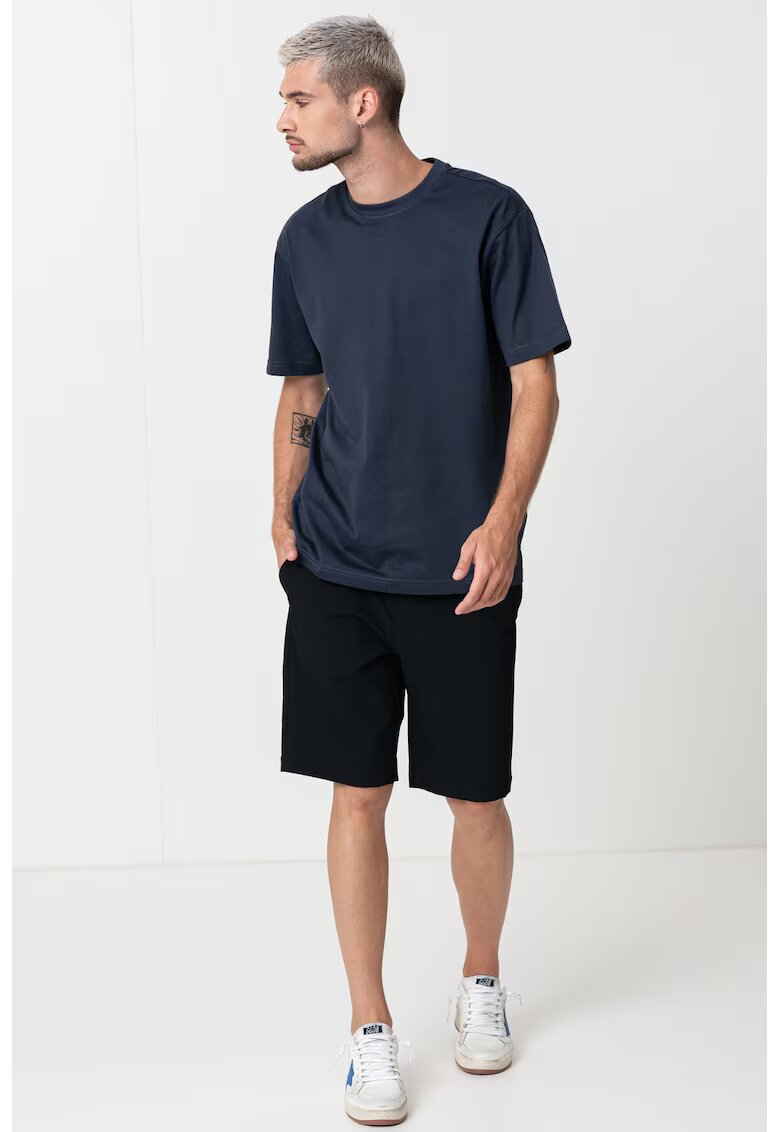 Boss Pantaloni scurti cu banda elastica in talie si buzunare - Negru